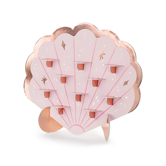 Pink Seashell Shot Wall