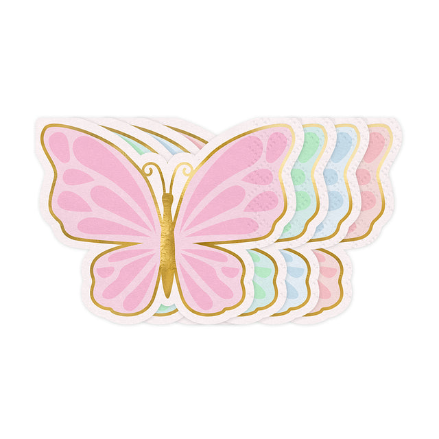 Pastel Butterfly Paper Napkins