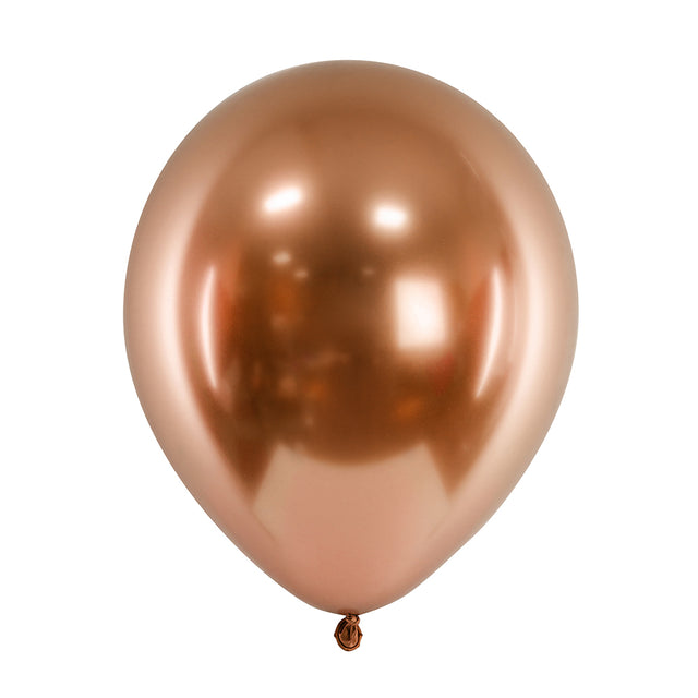 Glossy Copper Latex Balloons