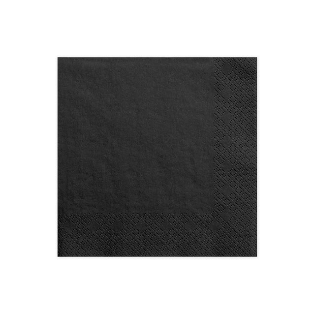 Black Paper Napkins