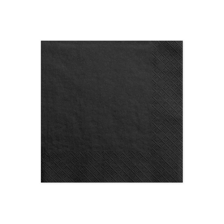 Black Paper Napkins