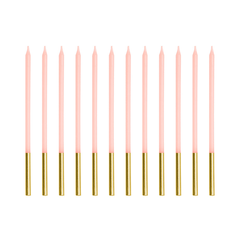 Pink Skinny Candles