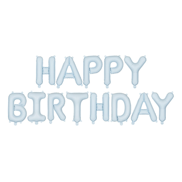 Blue Happy Birthday Foil Balloon
