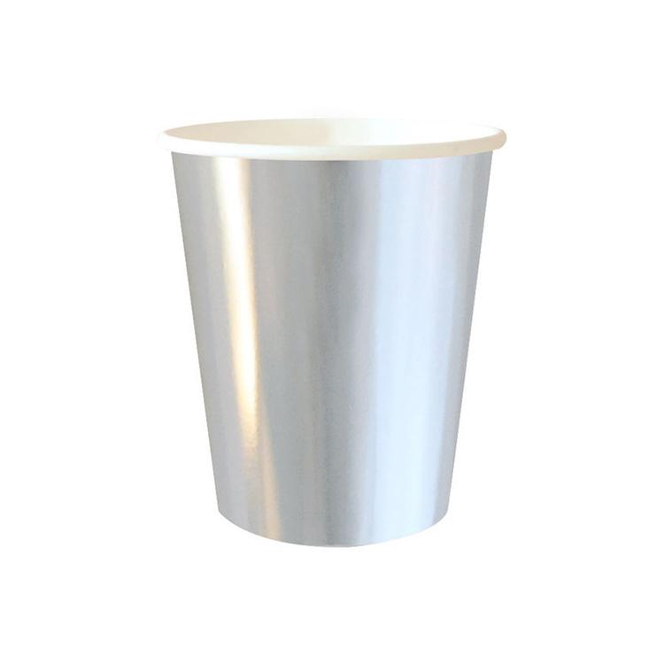 Silver Standard Paper Cups - Set of 8