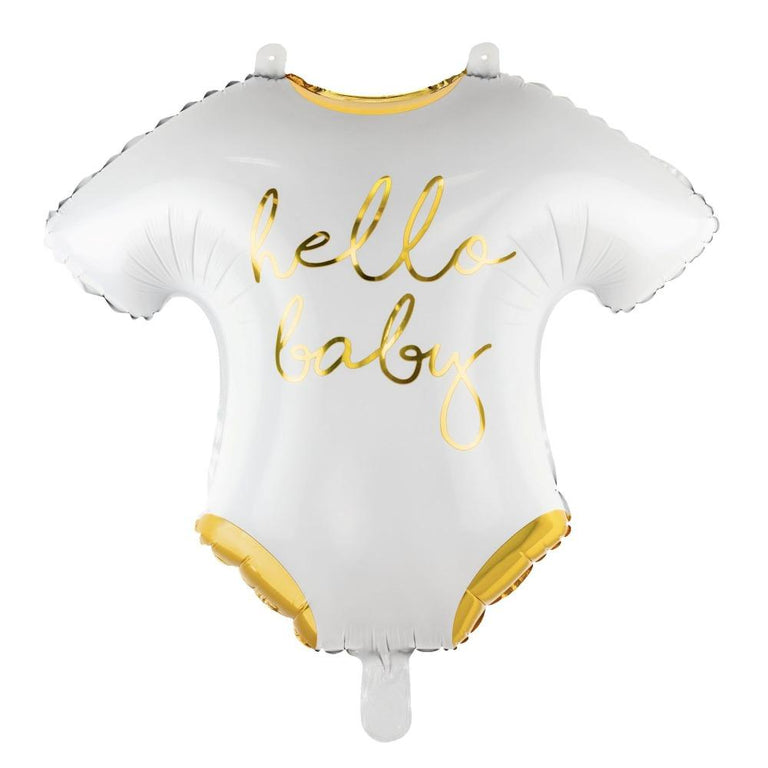 Hello Baby Onesie-Shaped Foil Balloon - Set of 1