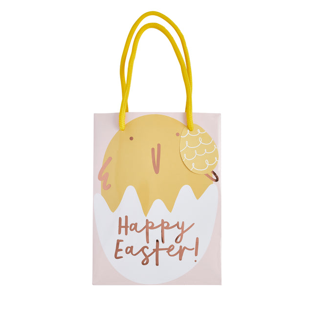 Chick Themed Easter Bags - Set of 5
