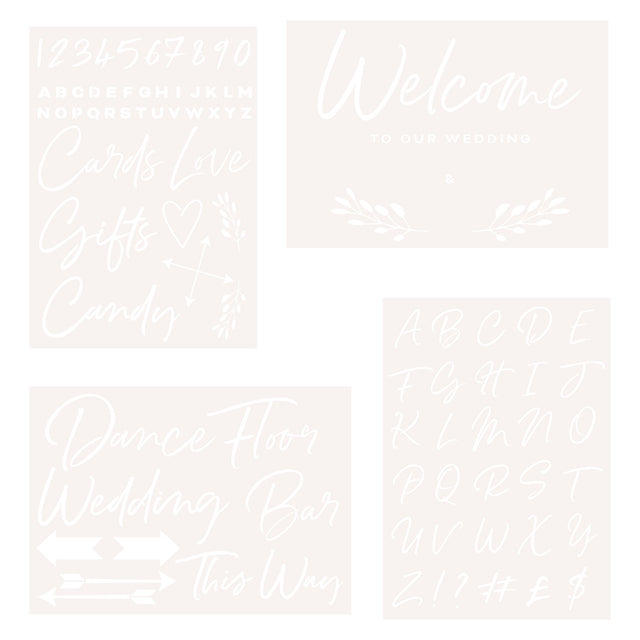 DIY Wedding Signage Stencil