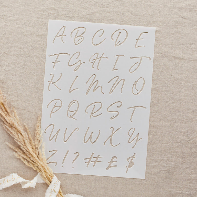 DIY Wedding Signage Stencil