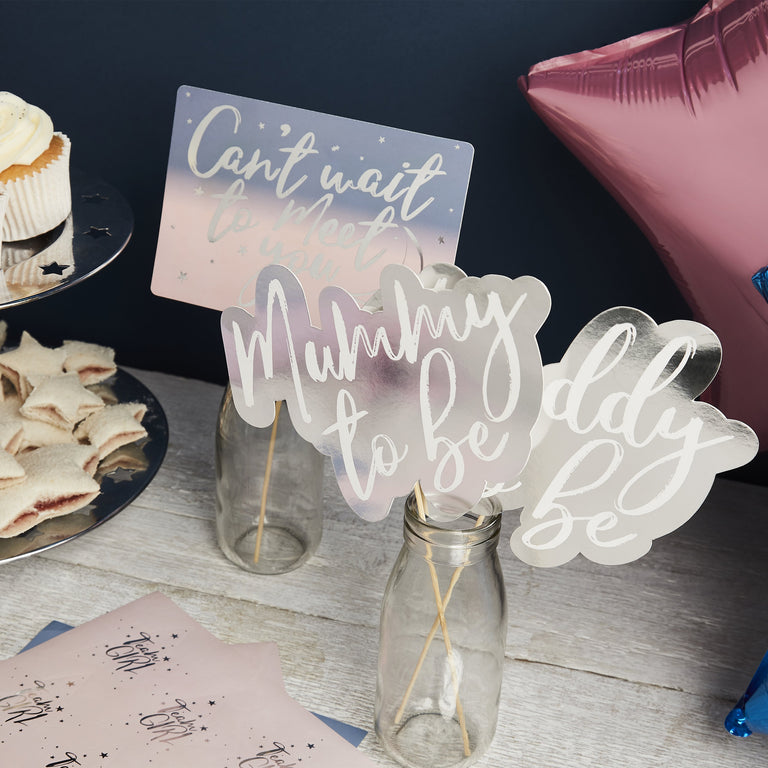 Gender Reveal Photo Props - Set of 10
