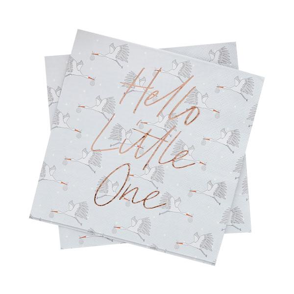 Hello Little One Napkins - Set of 20