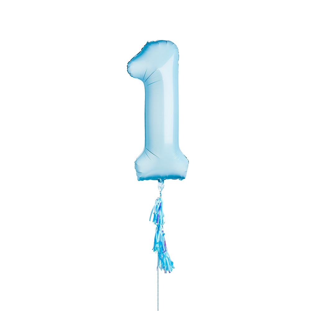 Blue number 1 deals balloon