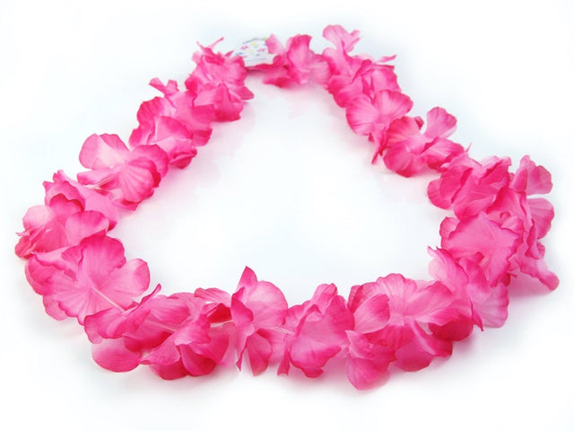 Pink Hawaiian Inspired Necklace / Lei - Set of 1