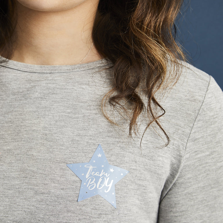 Gender Reveal 'Team Boy' and 'Team Girl' Stickers