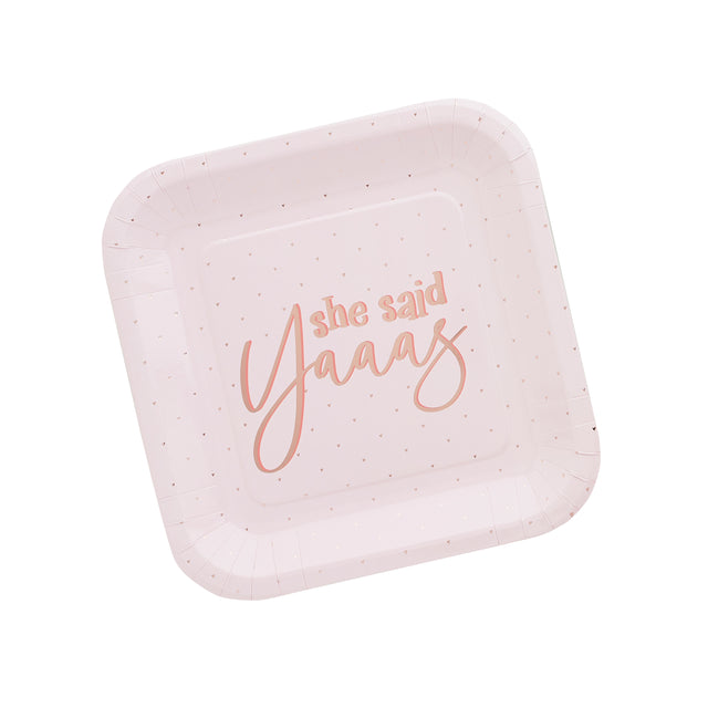 She Said Yaaas Paper Plates - Set of 10