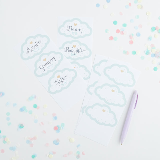 Unisex Cloud Guest Stickers