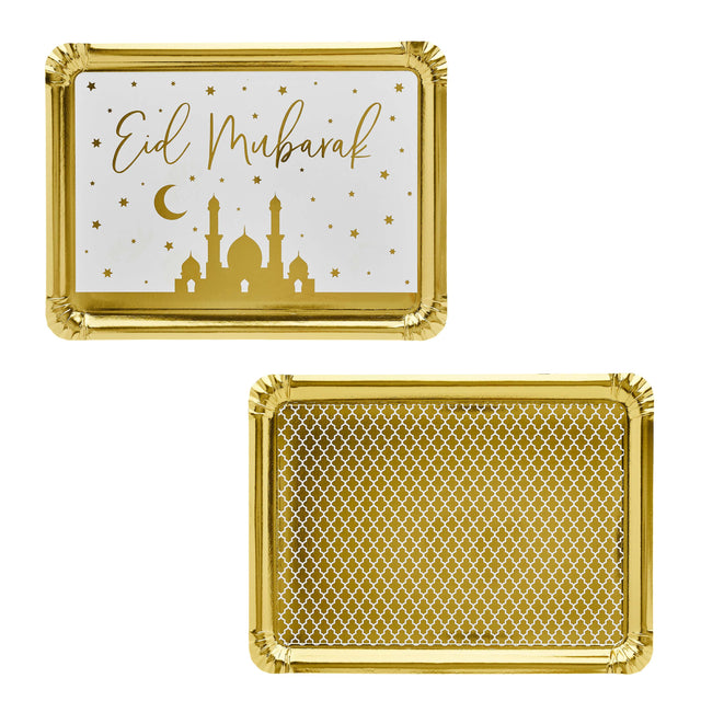 Gold Eid Party Platters - Set of 2