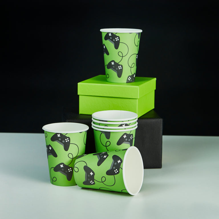Game Controller Paper Cups - Set of 8