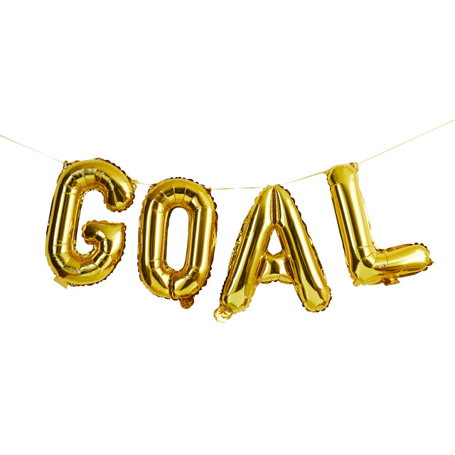 Gold Goal Foil Balloon Garland