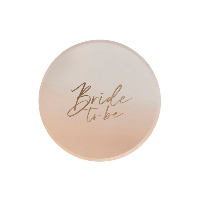 Bride To Be Paper Plates - Set of 8