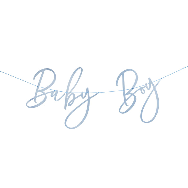 Blue Baby Boy Banner