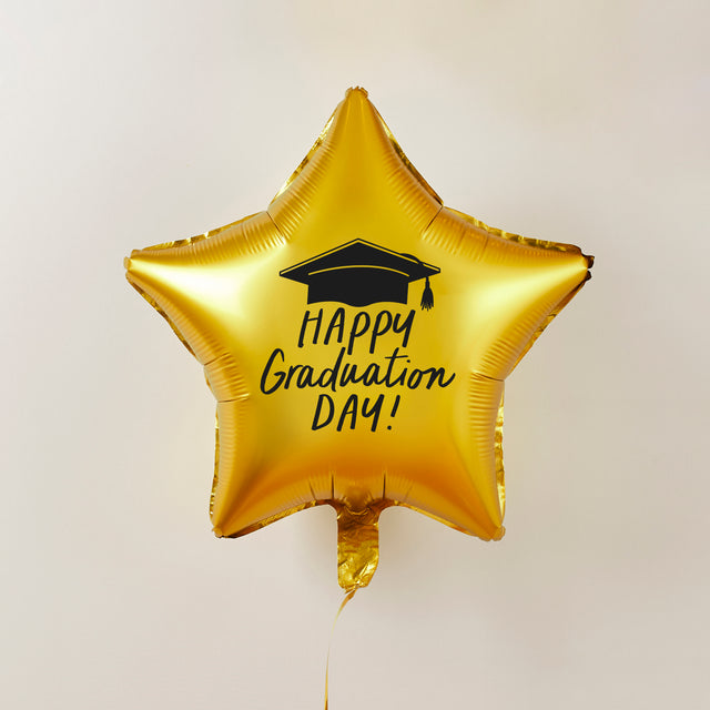 Happy Graduation Day Gold Foil Balloon