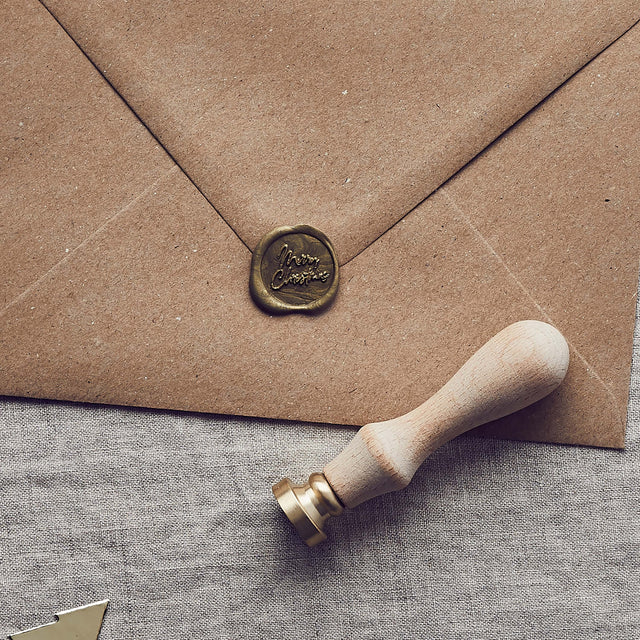 DIY Merry Christmas Wax Stamp Seal