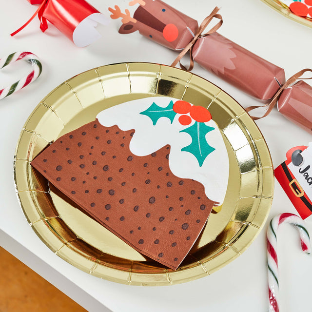 Christmas Pudding Paper Napkins