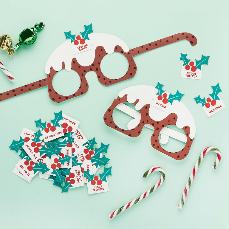 Who AM I Glasses Card Game - Set of 10