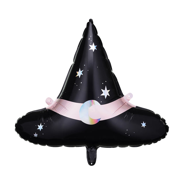 Black Witch Hat Foil Balloon - Set of 1