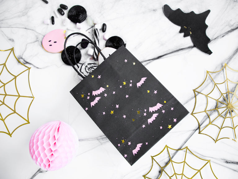 Black Bats Gift Bags - Set of 6