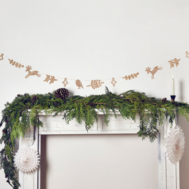 Wooden Christmas Garland - 2.5m