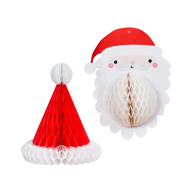 Santa Honeycombs - Set of 2