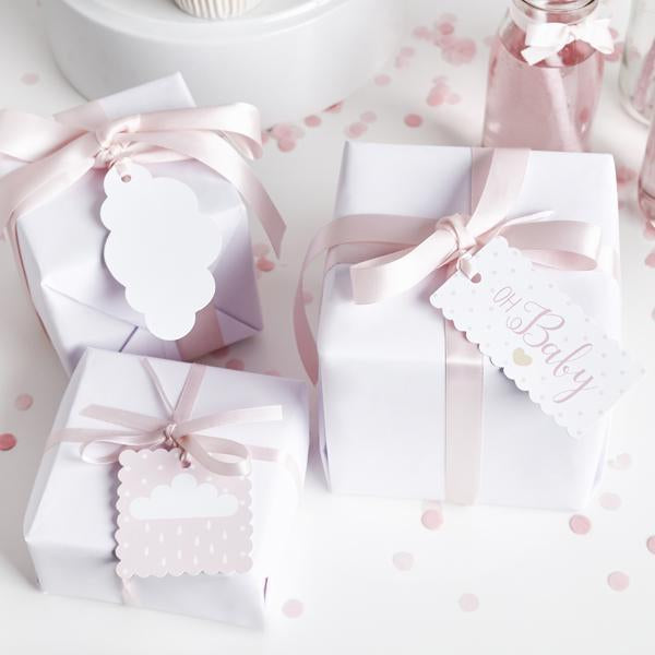 Pink Paper Gift Tags - Assorted Set of 3