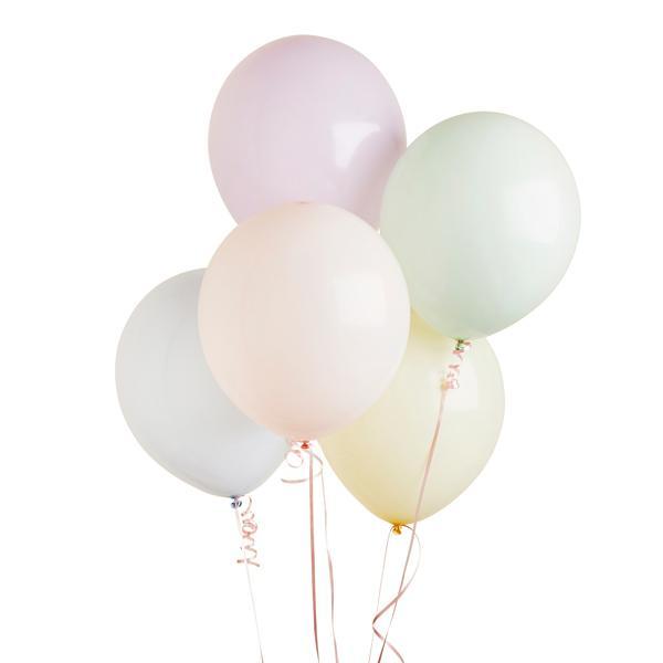 Mixed Pastel Balloons - Set of 5