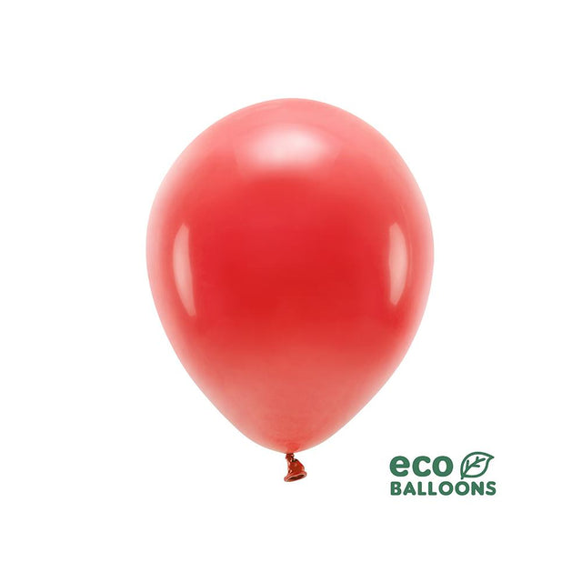 Pastel Red Eco Latex Balloons - Set of 5