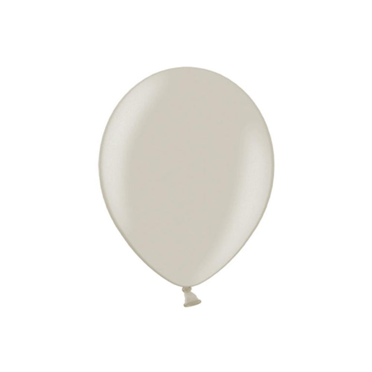 Pastel Warm Grey Latex Balloons - Set of 5