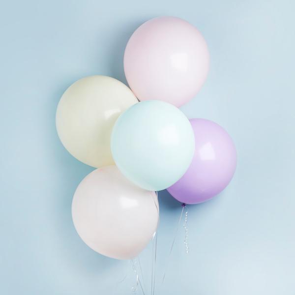 Extra Large Pastel Balloons Bunch - Set of 5