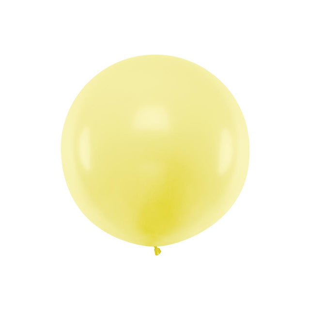 Extra Large Pastel Light Yellow Latex Balloon - Set of 1