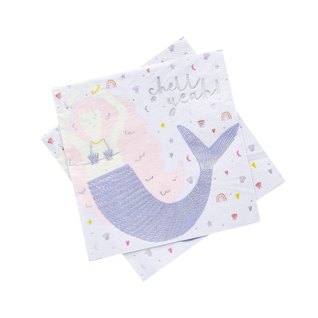 Shell Yeah Napkins - Set of 20