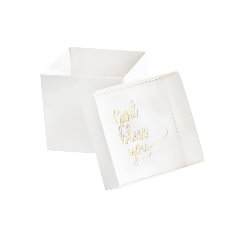 Gold Cross Favour Boxes - Set of 10