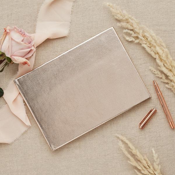 Metallic Gold Guest Book