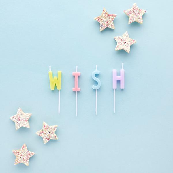 Pastel Wish Candles - Set of 4