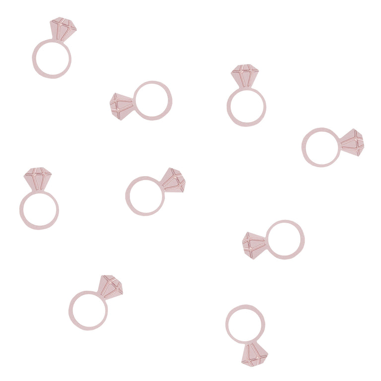 Rose Gold Foil Ring Confetti