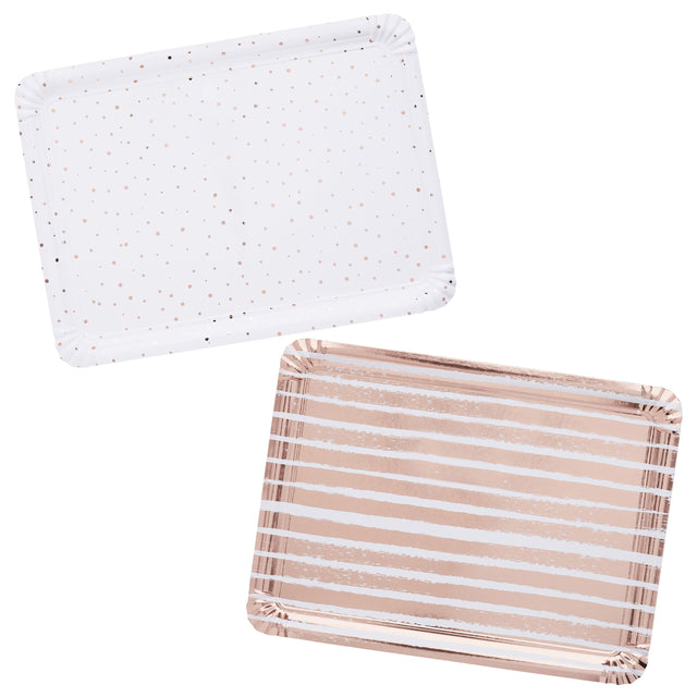 Rose Gold Paper Trays - Set of 4