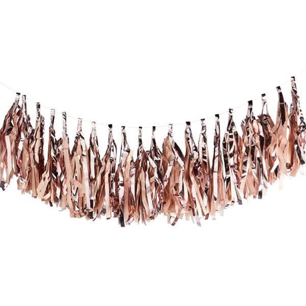 Rose Gold Tassel Garland - Set of 1