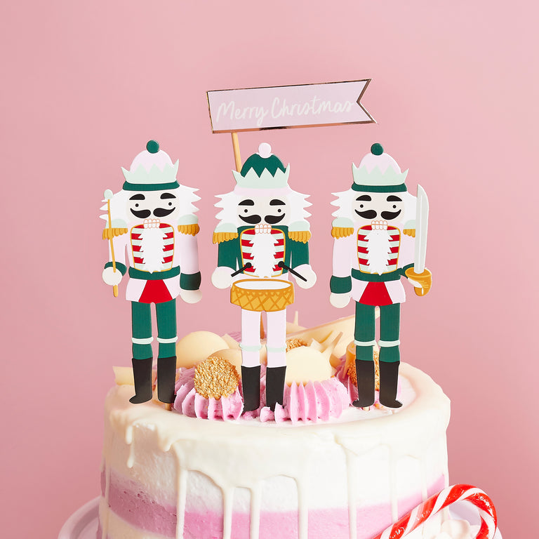 Nutcracker Cake Toppers - Set of 4