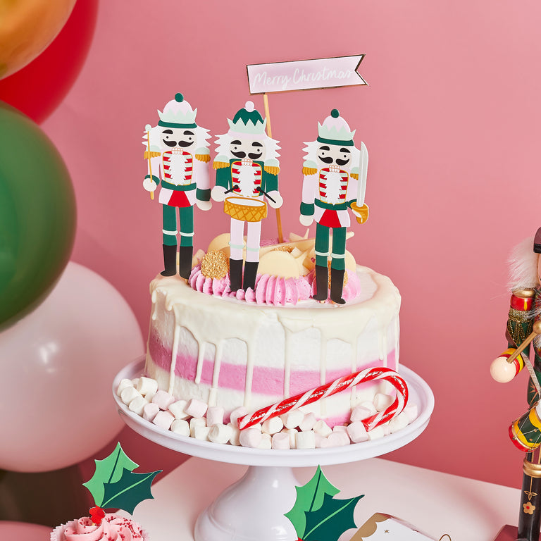 Nutcracker Cake Toppers - Set of 4