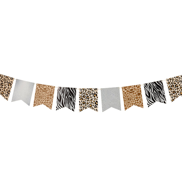 Animal Print Card Bunting