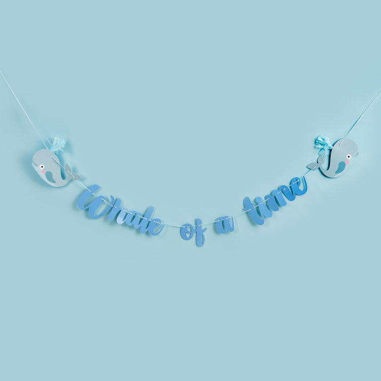 Whale of a Time Tassel Card Banner 2m