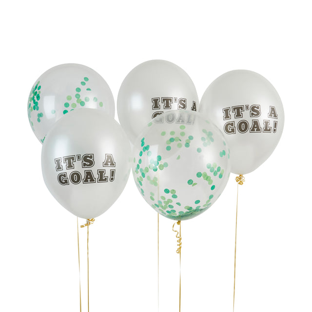 It's A Goal Latex Balloons - Set of 5